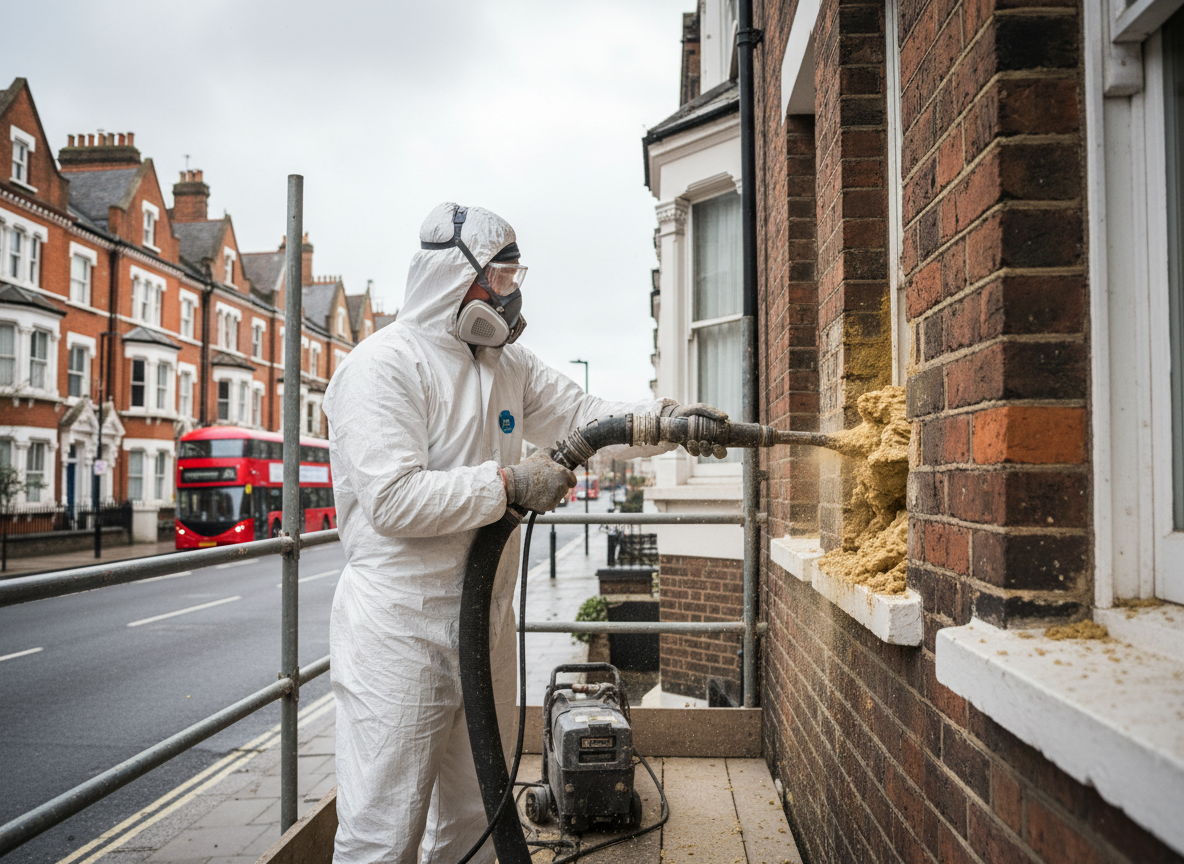 Cavity Wall Spray Foam Removal in London, Greater London